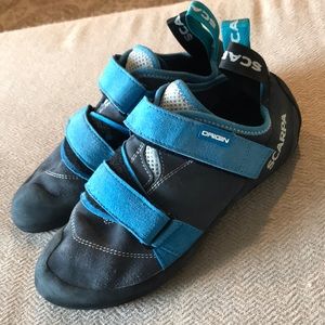 Scarpa Rock Climbing Shoes, Size 8 Men’s
